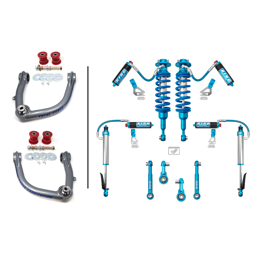 Total Chaos - Lift Kit with Front & Rear 2.5 Inch Diameter Adjustable King Shocks - Toyota Tacoma (2024-2025)