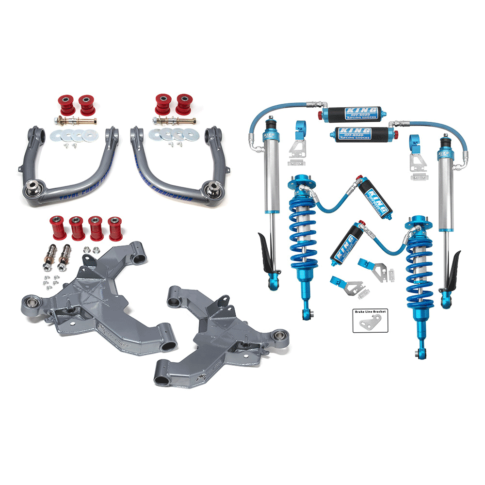Total Chaos - Mid Travel Lift Kit with Front & Rear 2.5 Inch Diameter Adjustable King Shocks - Toyota Tacoma (2025+)