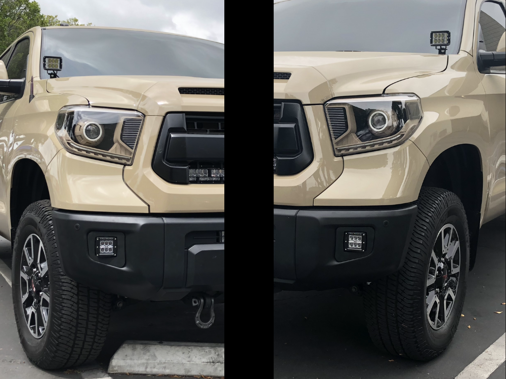 Cali Raised LED - LED Fog Light Pod Replacements Brackets Kit - Toyota Tundra (2014-2021)