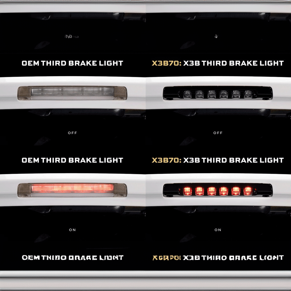 Morimoto - X3B LED Third Brake Light - Clear Lens - Toyota 4Runner (2010-2024), Sequoia (2022+)