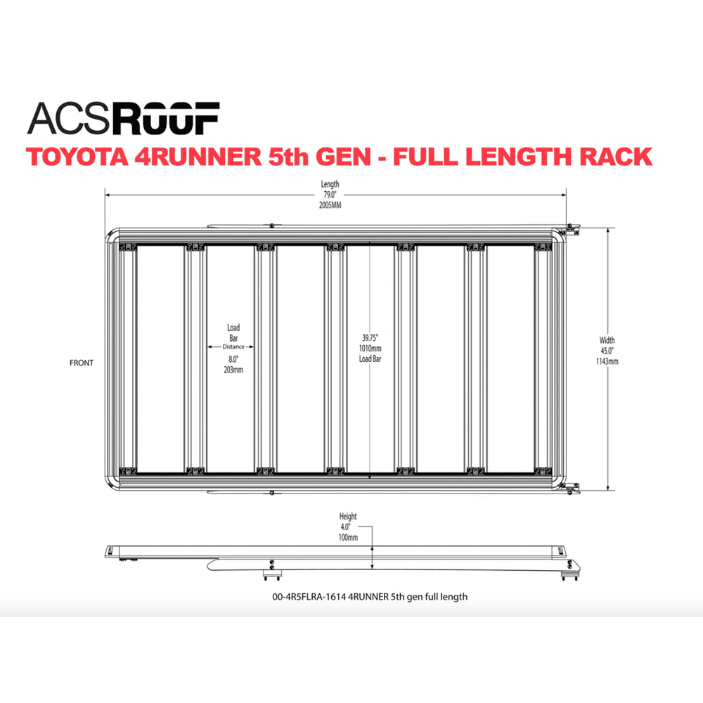 Leitner - ACS Roof - Over Cab Platform Rack For Toyota