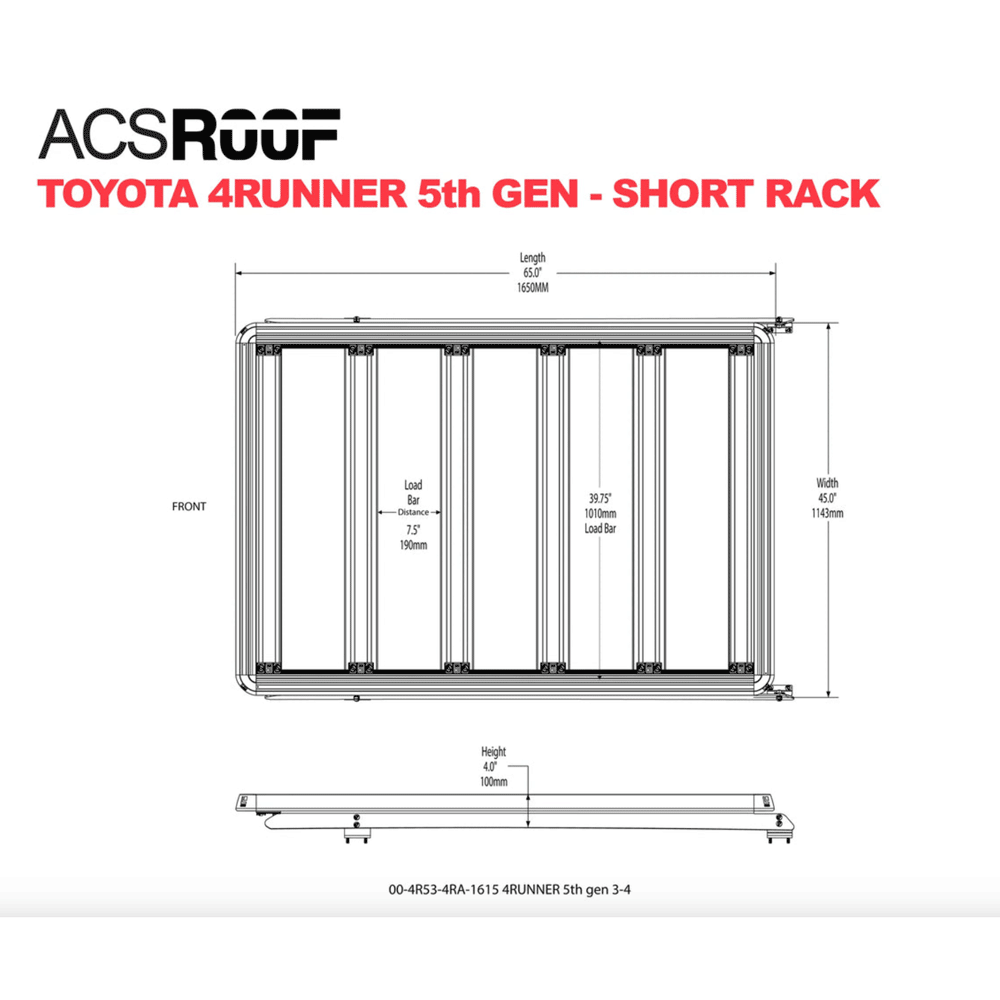 Leitner - ACS Roof - Over Cab Platform Rack For Toyota