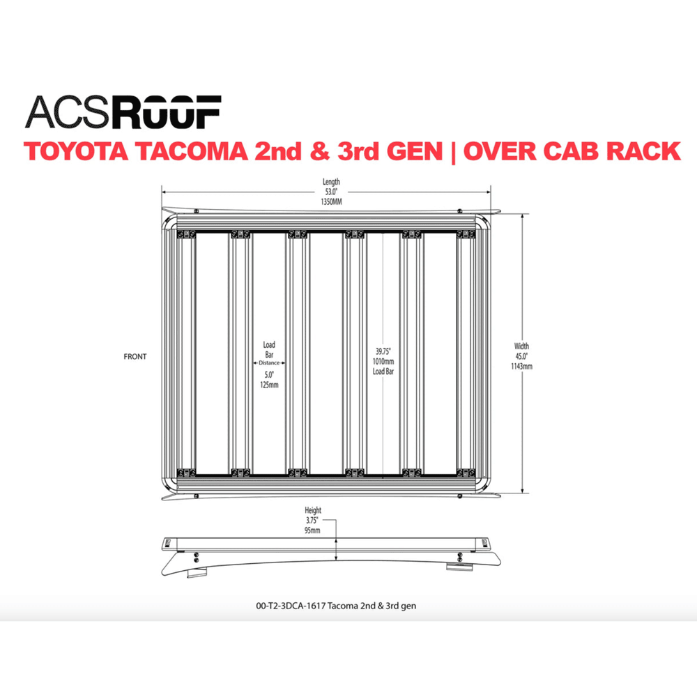 Leitner - ACS Roof - Over Cab Platform Rack For Toyota