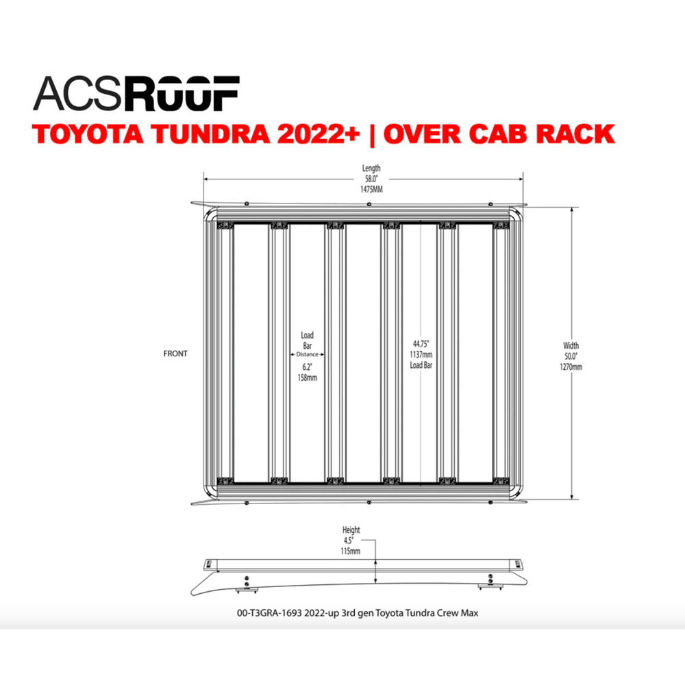 Leitner - ACS Roof - Over Cab Platform Rack For Toyota