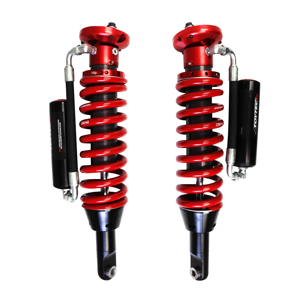 Toytec Boss Series 2.5 Front Remote Reservoir Coilovers 2-3" Lift for 05-23 Tacoma-(TTLK25RESTAC)