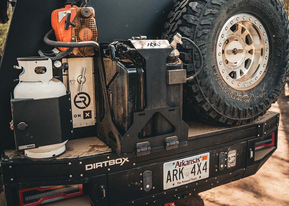 Backwoods Adventure Mods - Jerry's Can Holder - Dual Universal Jerry C