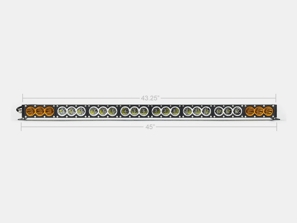 Cali Raised LED - 43" Amber/White Dual Function LED Bar
