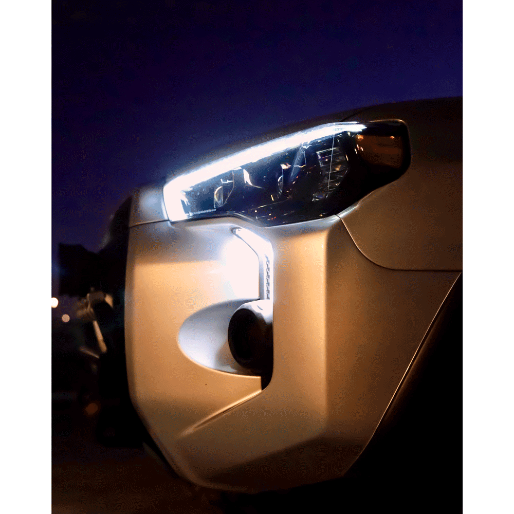 Aiden James Customs - The Original LED DRL Bezel Kit A.K.A Fang Light - Toyota 4Runner (2014+)