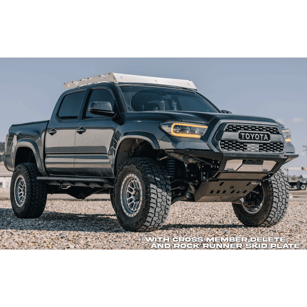 C4 Fabrication - Rock Runner Front Skid Plate with Cross Member Delete - Toyota Tacoma (2016+)