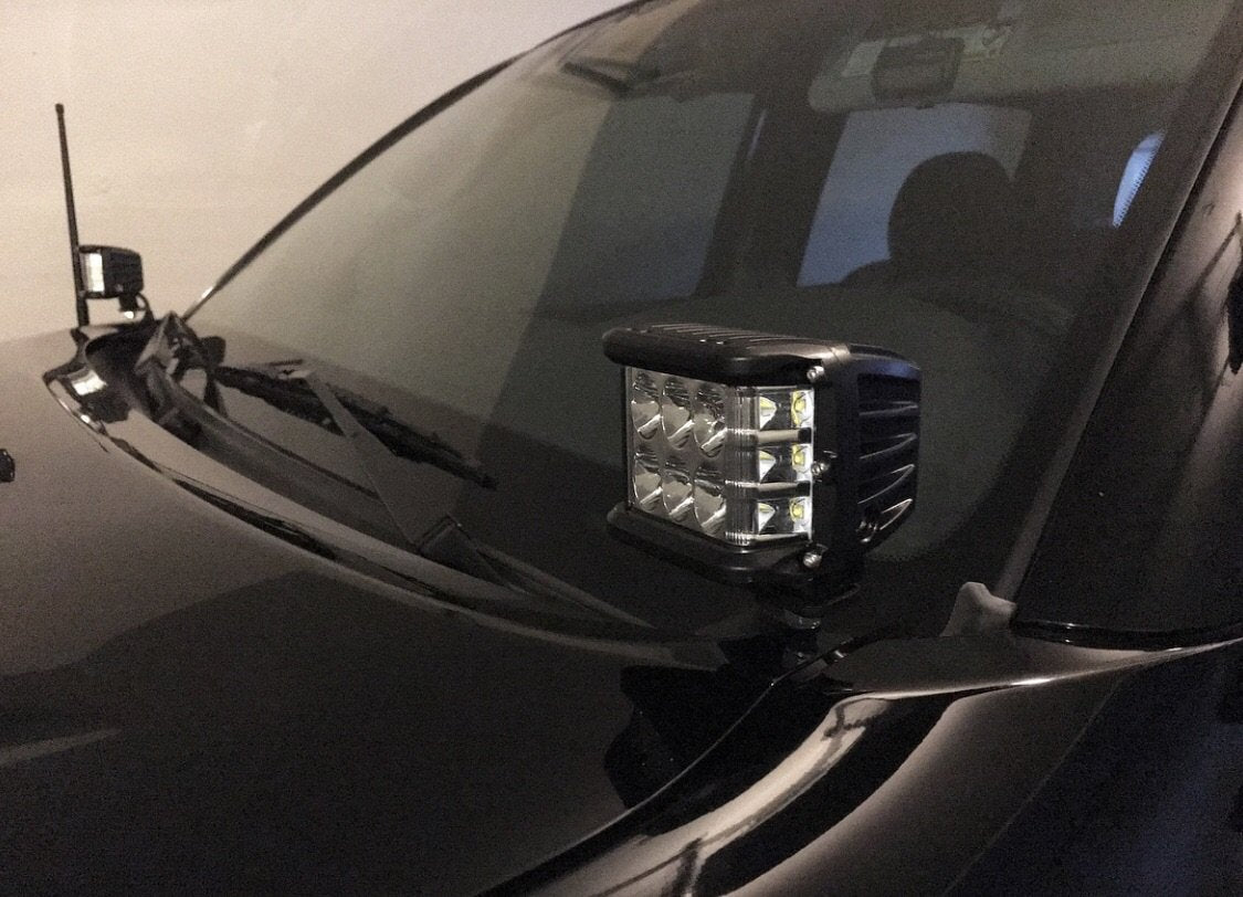 Cali Raised LED - Low Profile Ditch Light Brackets Kit - Toyota Tundra (2014-2021 )