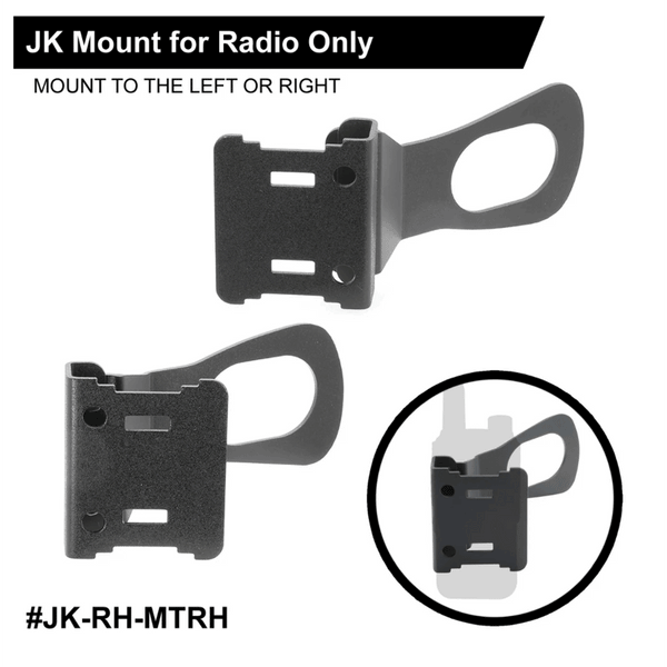 Rugged Radios - Handheld Radio Grab Bar Mount for Jeep JK JKU and JL -