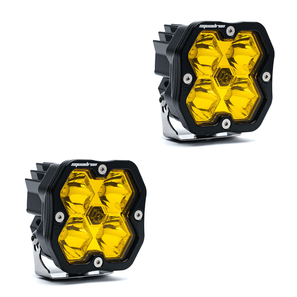 Baja Designs - Squadron 2.0 Sport Black LED Auxiliary Light Pod Pair - Universal