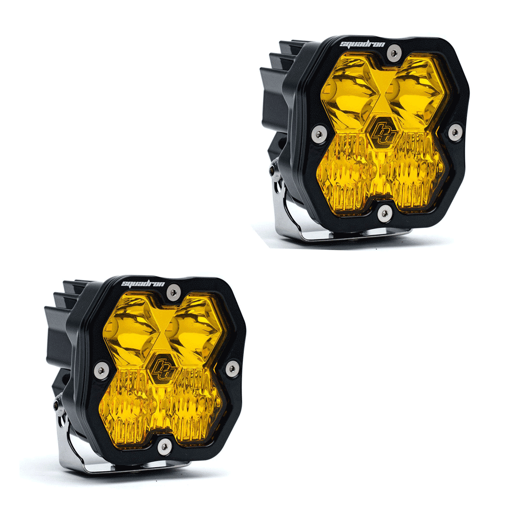 Baja Designs - Squadron 2.0 Sport Black LED Auxiliary Light Pod Pair - Universal