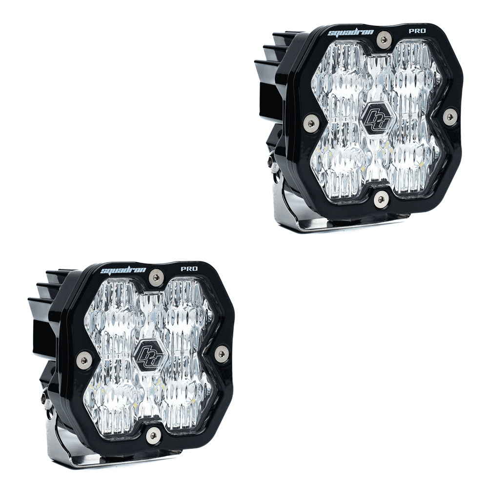 Baja Designs - Squadron 2.0 Pro Black LED Auxiliary Light Pod Pair - Universal