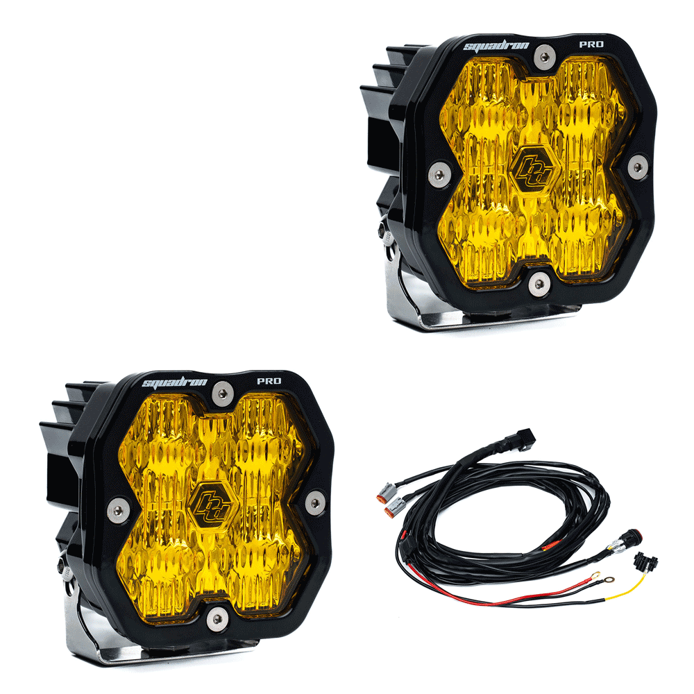 Baja Designs - Squadron 2.0 Pro Black LED Auxiliary Light Pod Pair - Universal