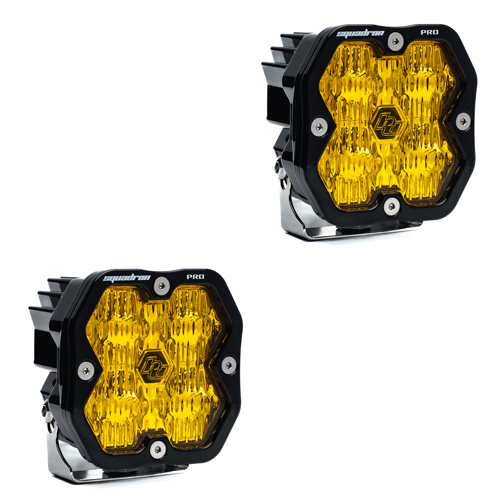 Baja Designs - Squadron 2.0 Pro Black LED Auxiliary Light Pod Pair - Universal