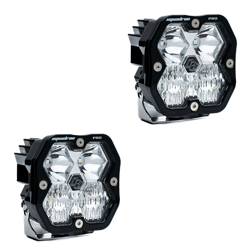 Baja Designs - Squadron 2.0 Pro Black LED Auxiliary Light Pod Pair - Universal