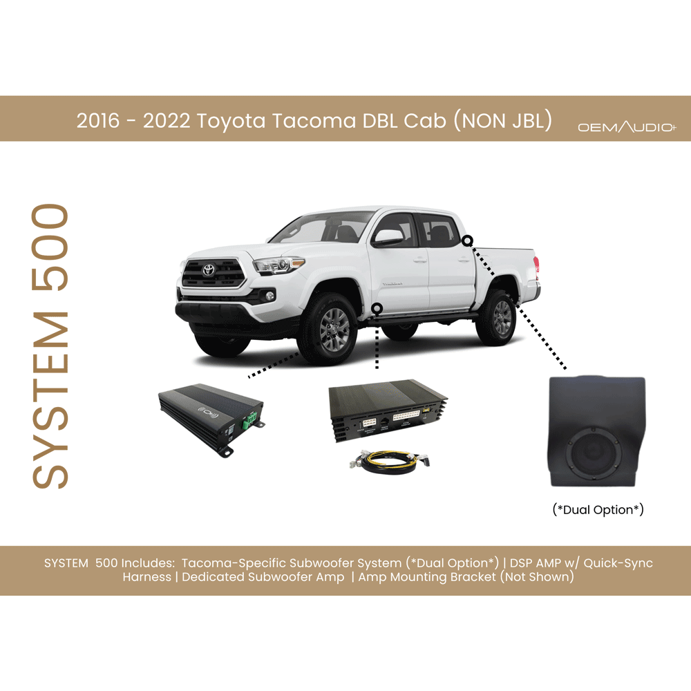 2016 toyota tacoma deals subwoofer