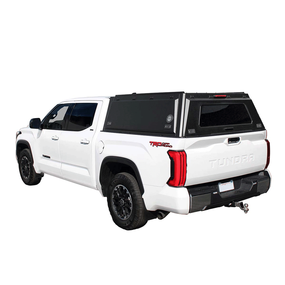 Overland Vehicle Systems - Expedition - Truck Cap with Full Wing Doors, Front & Rear Windows & 3rd Brake Light