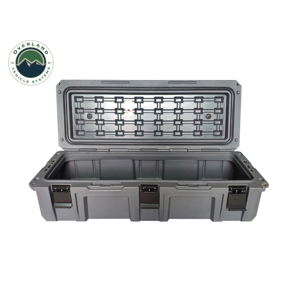 Overland Vehicle Systems - D.B.S. - Dark Grey 117 Qt. Dry Box with Drain & Bottle Opener