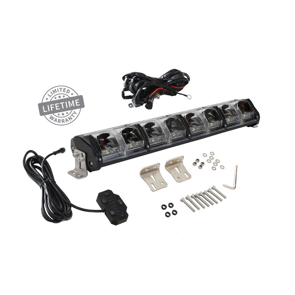 Overland Vehicle Systems - EKO 20" LED Light Bar with Variable Beam, DRL, RGB & 6 Brightness