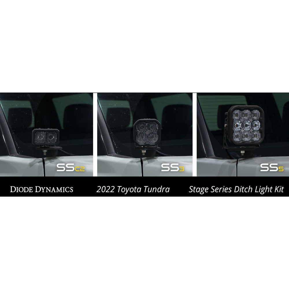 Diode Dynamics - Stage Series Backlit Ditch Light Kit - Toyota Tundra (2022-2023)