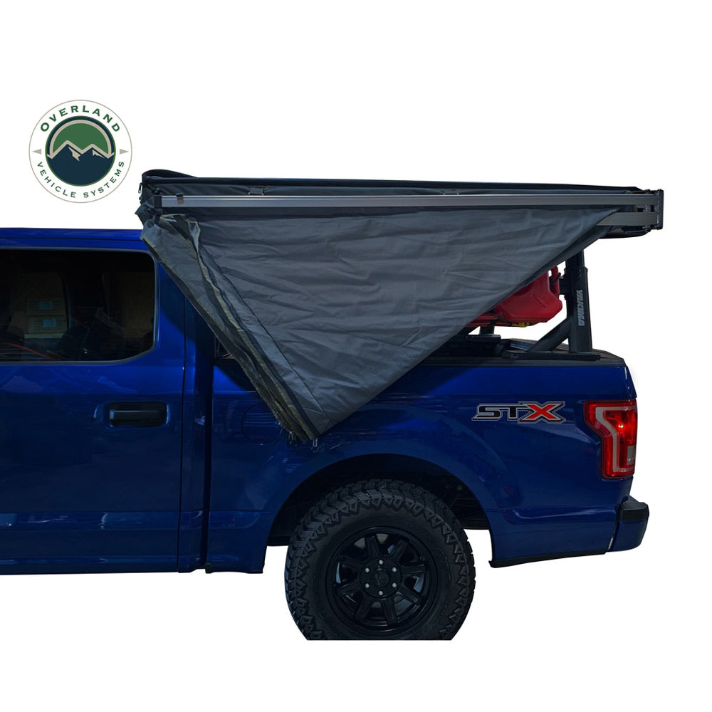 Overland Vehicle Systems - Nomadic 270 LT Awning - Driver Side - Dark Gray Cover with Black Cover Universal