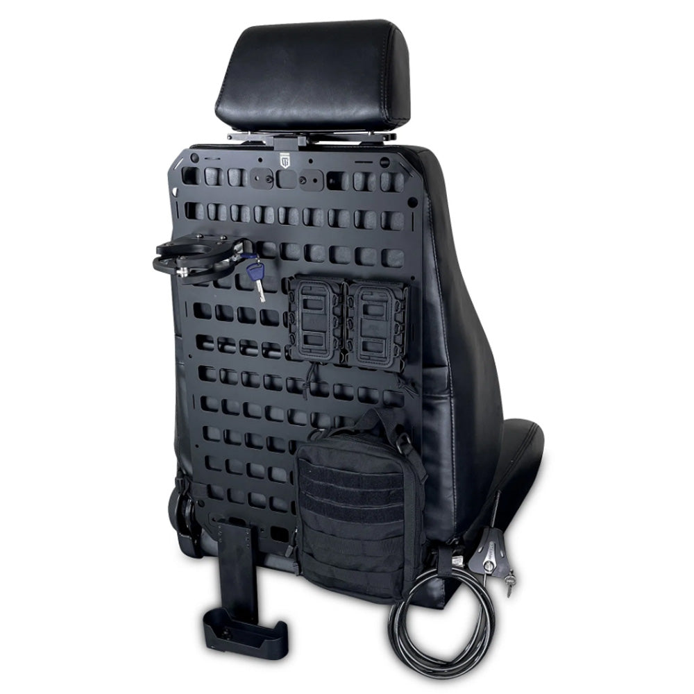 thumbnail image 2 of Tactical Rigid MOLLE Panel Seat Back Organizer For Car - Gun Mount Storage Rack 2 of 6