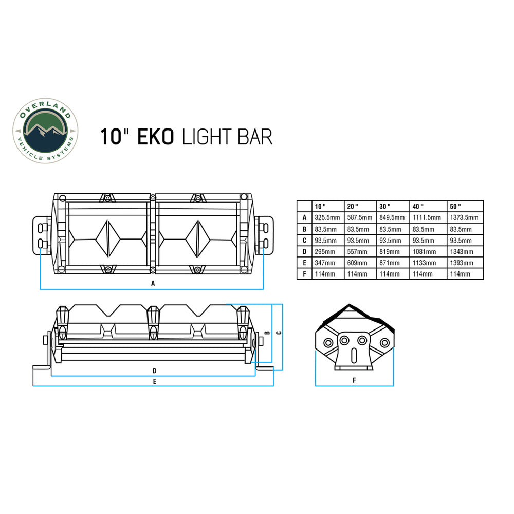 Overland Vehicle Systems - EKO 30" LED Light Bar with Variable Beam, DRL, RGB & 6 Brightness