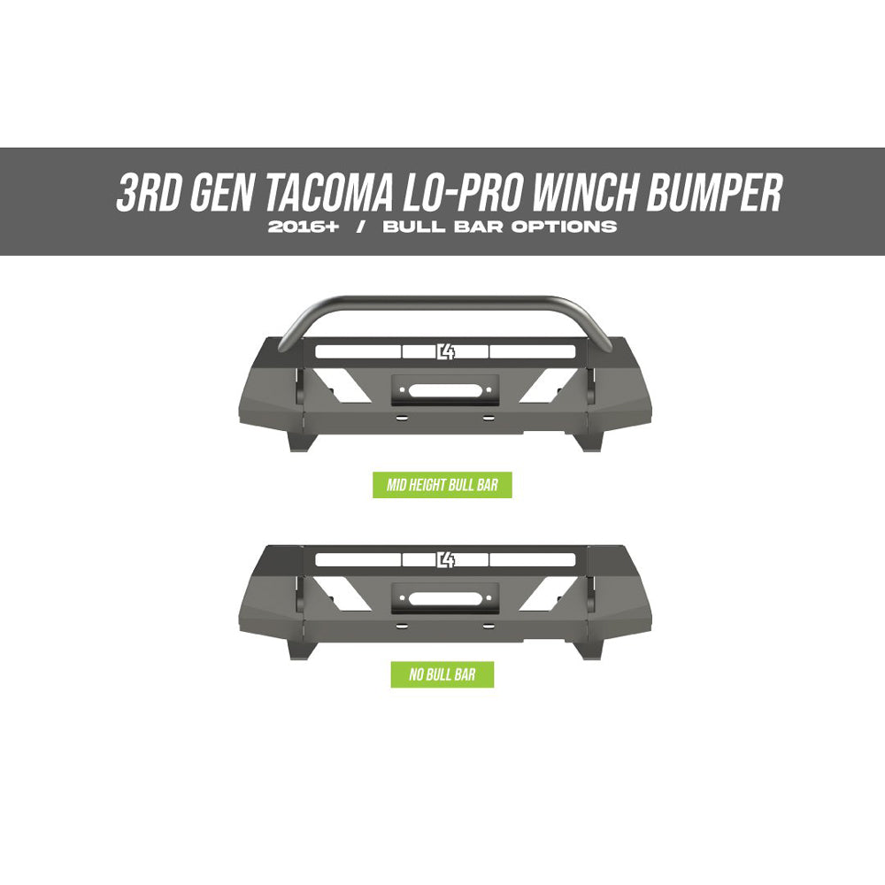 C4 Fabrication - Front Lo-Pro Winch Bumper - Toyota Tacoma (2016+)