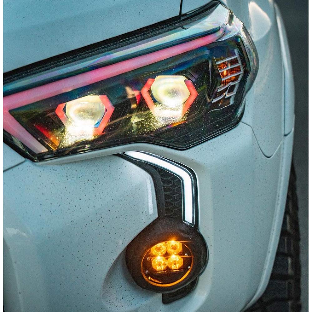 Aiden James Customs - LED DRL Fog Light Bezel Kit - Toyota 4Runner (2014+)