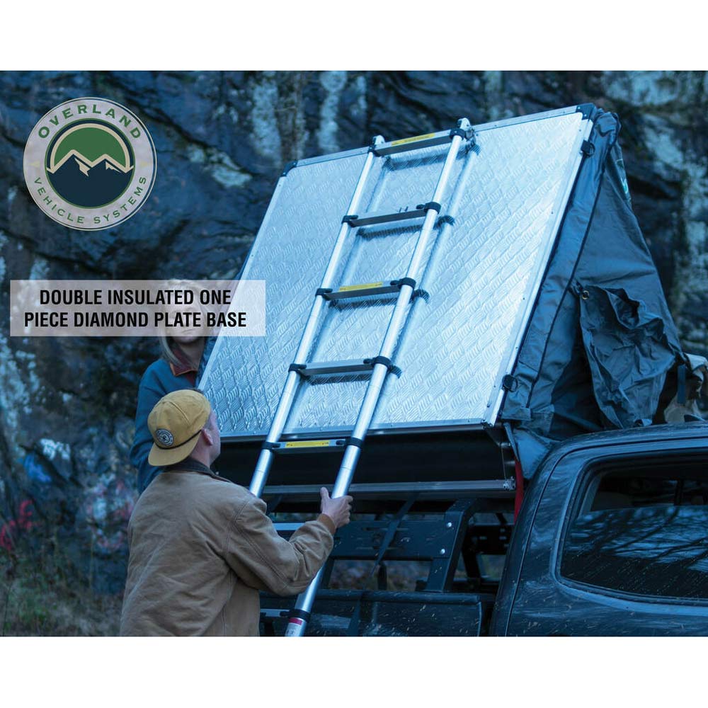 Overland Vehicle Systems - Nomadic 4 Extended Roof Top Tent in Dark Gray