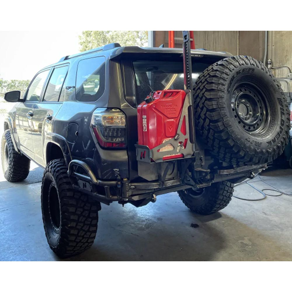 Double Rear Buffer Designs Nguyen Works - Dual Swingout Steel Tube Rear Bumper - Toyota 4Runner