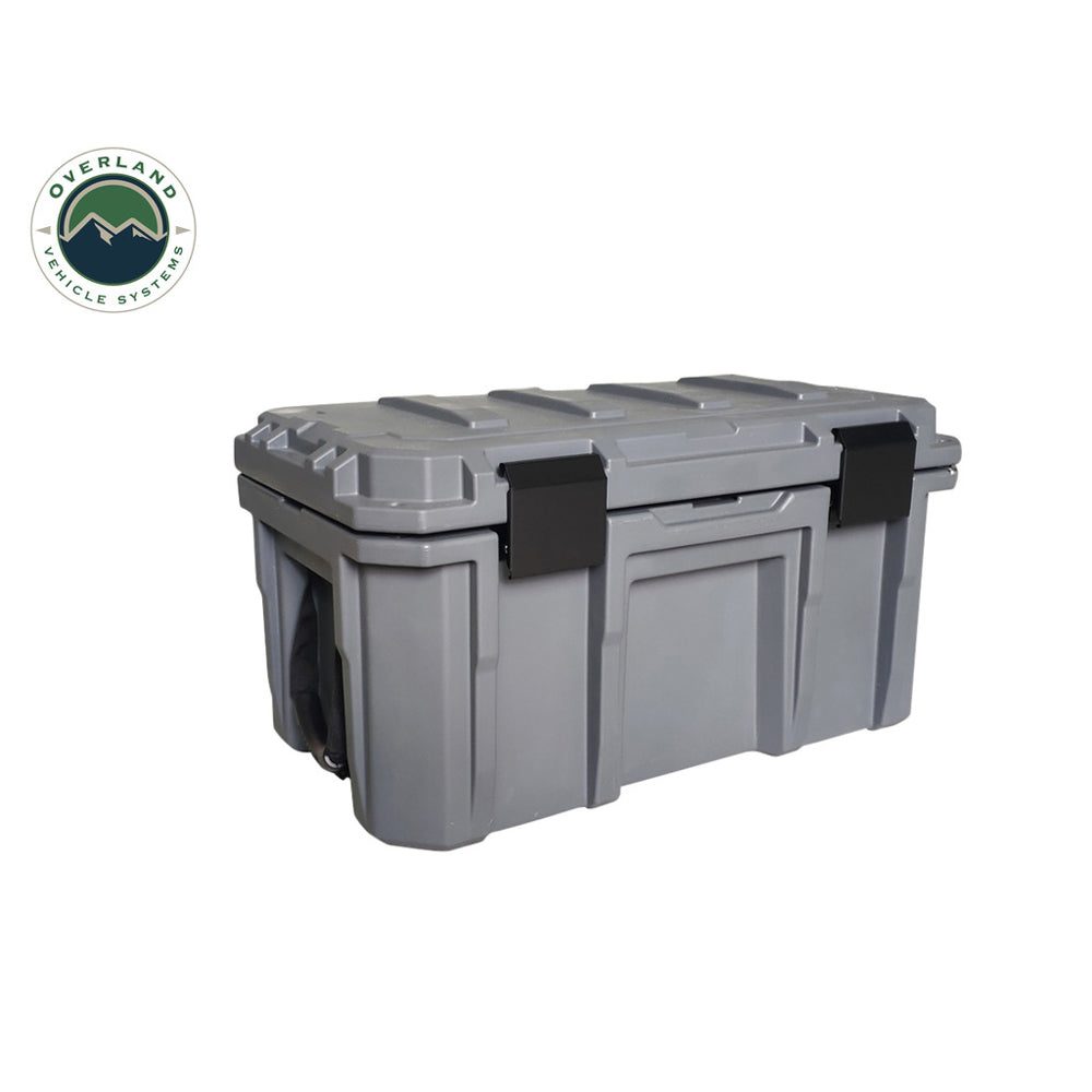 Overland Vehicle Systems - D.B.S. - Dark Grey 53 Qt. Dry Box with Drain & Bottle Opener