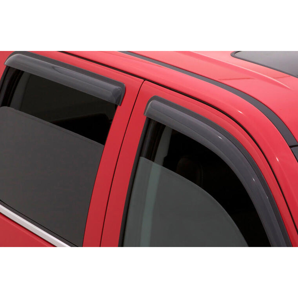 AVS - Ventvisor Outside Mount Window Deflectors - Smoke - Toyota Tacoma Double Cab (2005-2015)