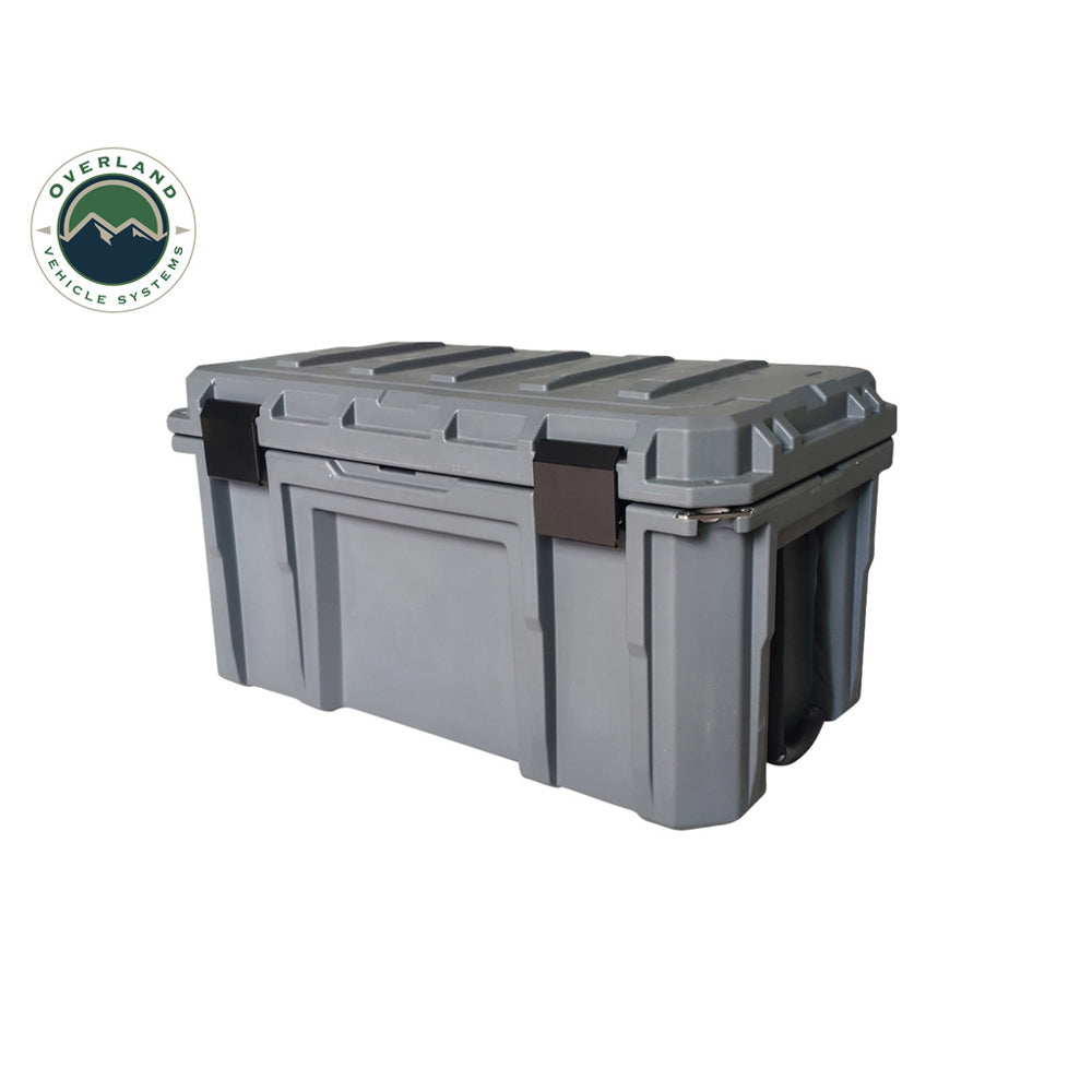 Overland Vehicle Systems - Dark Grey 95 Qt. Dry Box with Drain & Bottle Opener