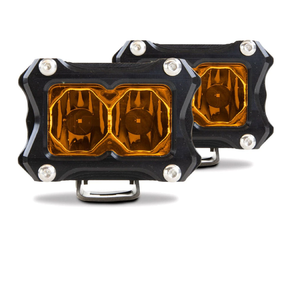 Heretic - BA-2 Amber LED Pod Light - 2 Pack