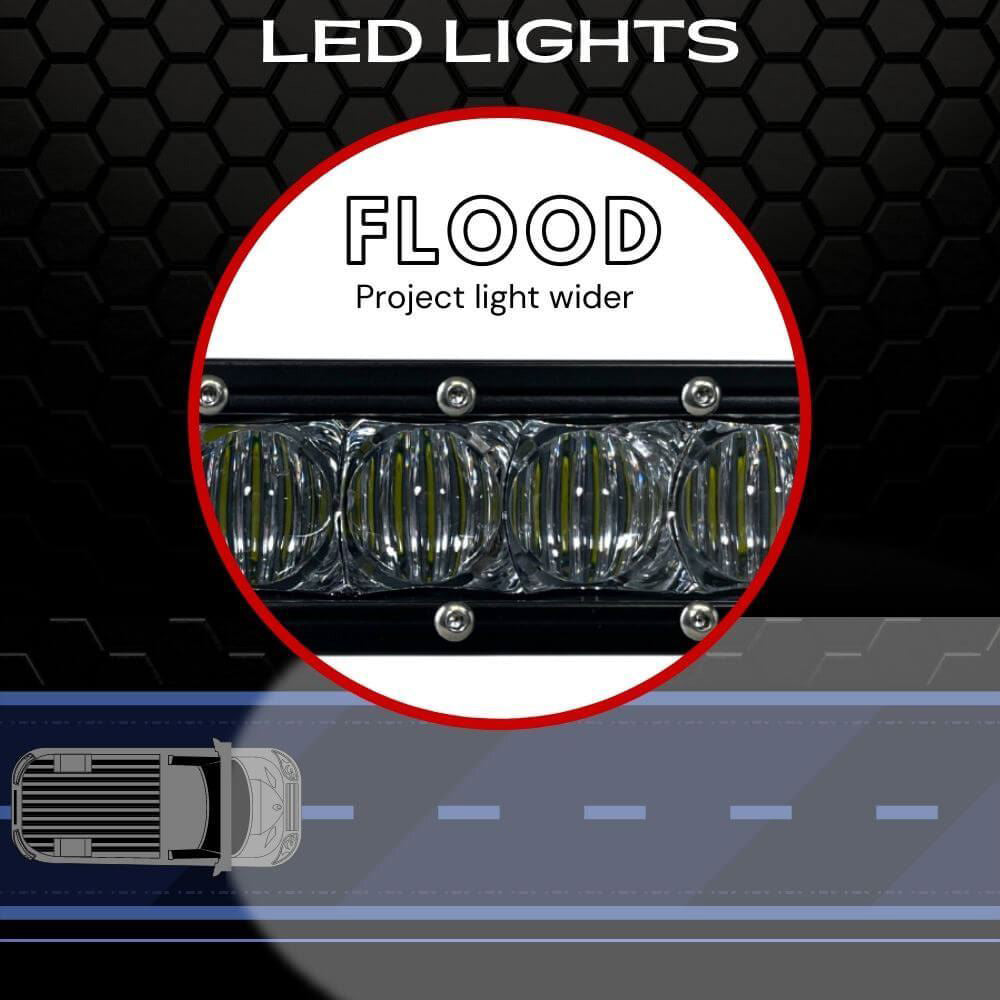 Extreme LED - 6" Extreme Single Row 30W Flood Beam LED Light Bar