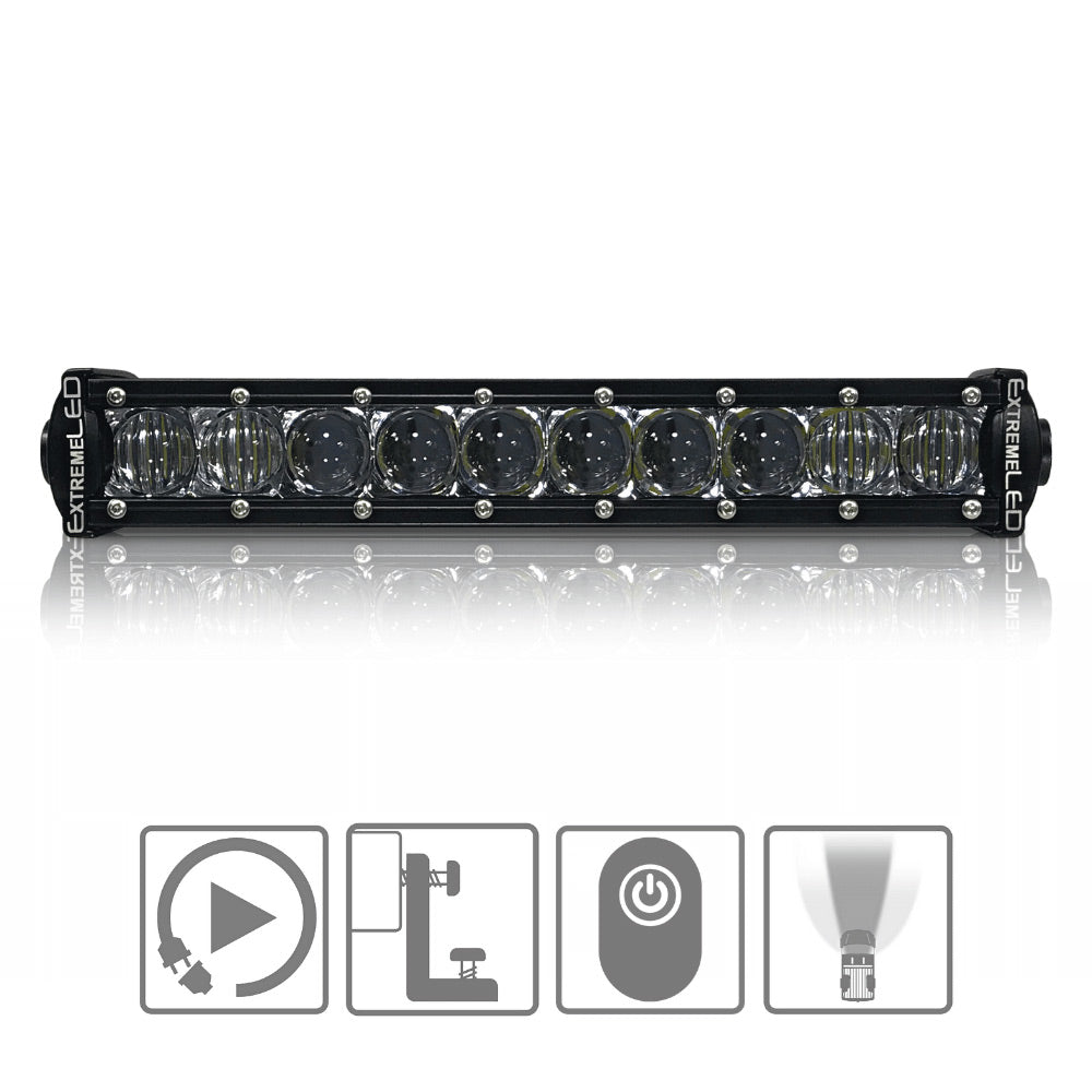 Extreme LED - 10" Extreme Single Row 50W Combo Beam LED Light Bar