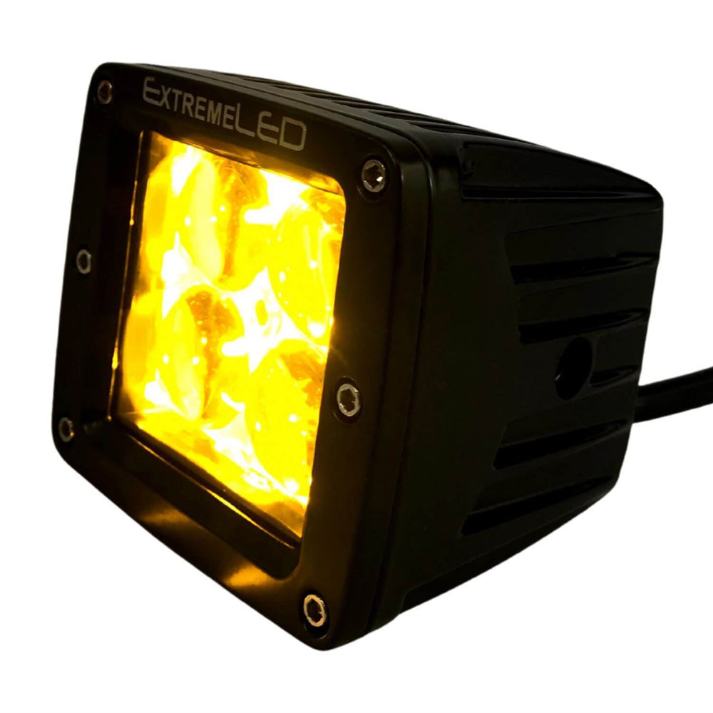 Extreme LED - Stealth Amber Flood Extreme Series 3" Light Pod