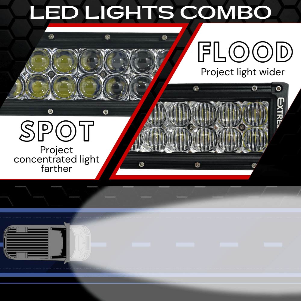 Extreme LED - 8" Extreme Series Dual Row 60W Combo Beam LED Light Bar