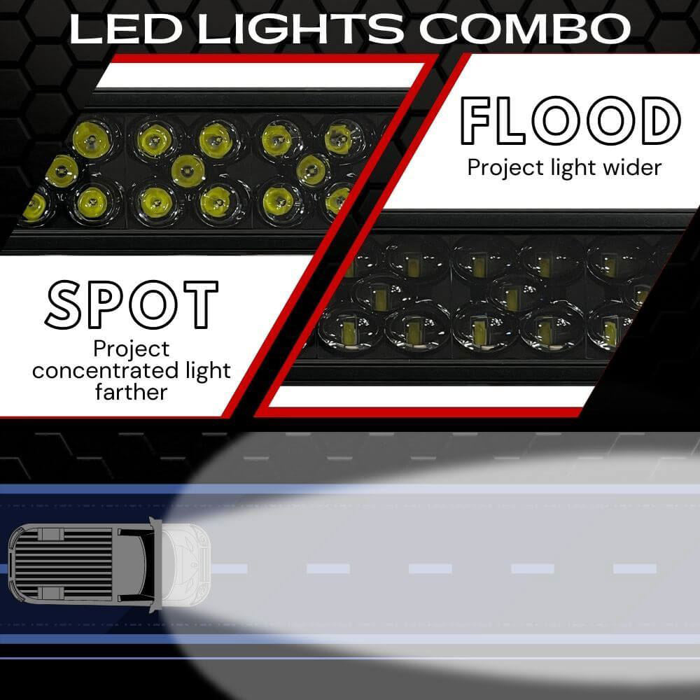 Extreme LED - 40" Extreme Stealth Dual Row 285W Combo Beam LED Light Bar