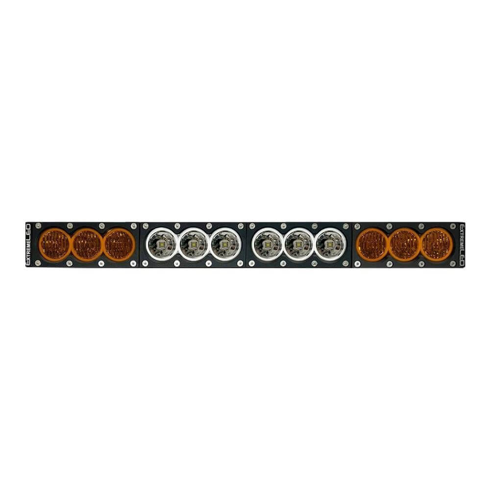 Extreme LED - 22" X6 Amber/White 120W Combo Beam LED Light Bar & Harness Kit