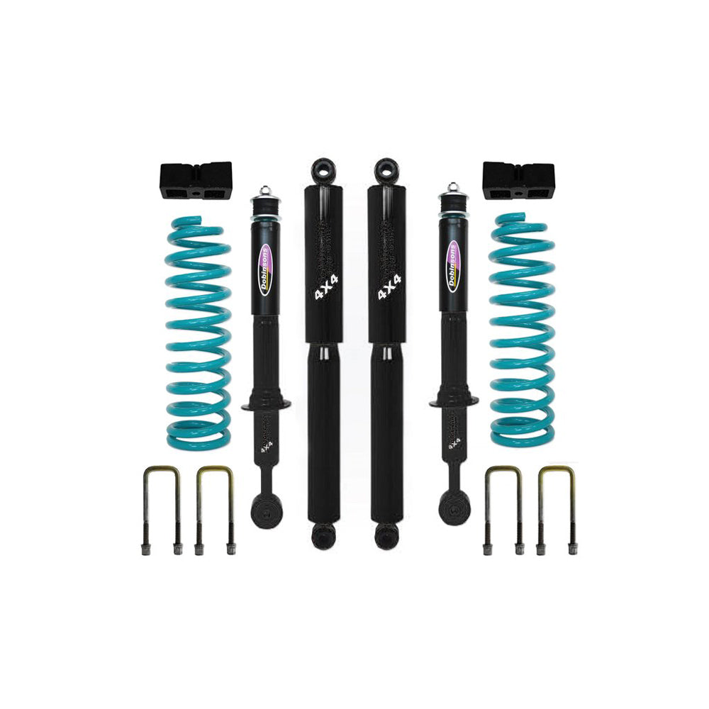 Dobinsons - 1.75" - 3" Lift Kit for Double Cab Short Bed with Quick Ride Rear - Toyota Tacoma (2005-2022)