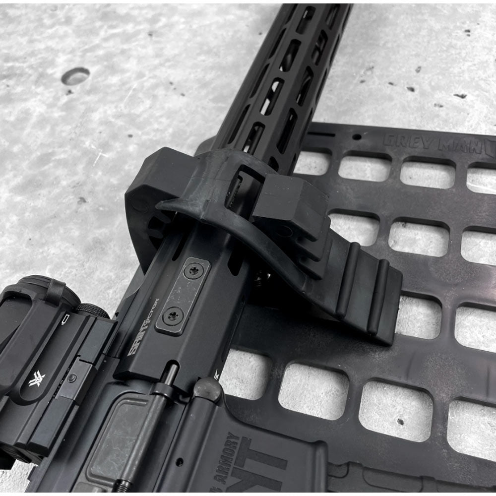 Grey Man Tactical - Vehicle Rifle Rack - Rubber Clamps + 15.25 x 25 RMP™