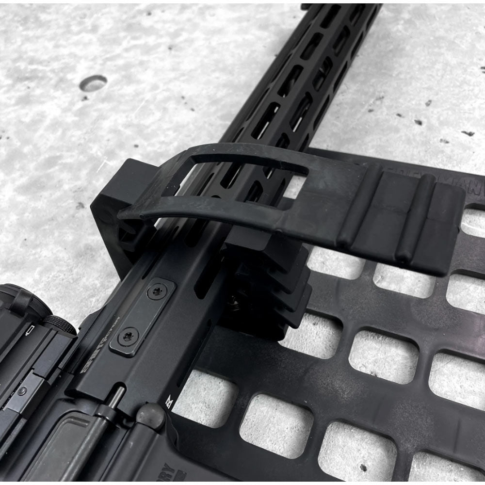 Grey Man Tactical - Vehicle Rifle Rack - Buttstock Cup Kit + Rubber Clamp + 15.25 x 25 RMP™