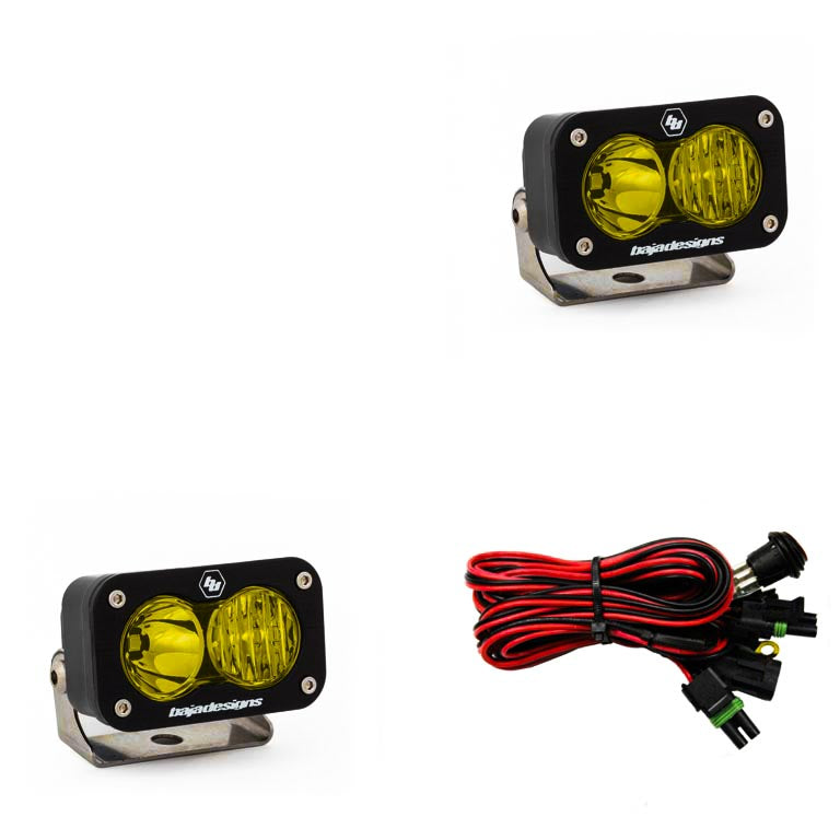 Baja Designs - S2 Sport Black LED Auxiliary Light Pod Pair - Universal