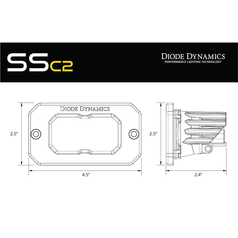 Diode Dynamics - Stage Series Flush Mount Reverse Light Kit