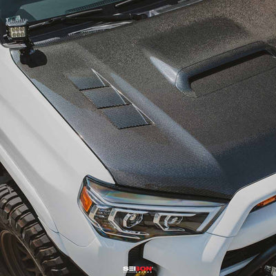 TS-Style Carbon Fiber Hood - Toyota 4Runner (2010-2021)