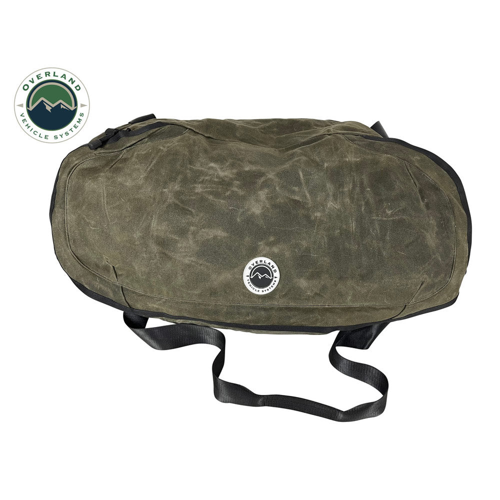 Overland Vehicle Systems - Large Duffle with Handle & Straps #16 Waxed Canvas